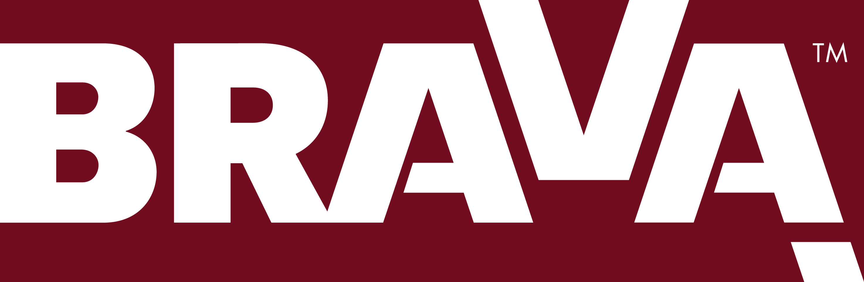 BRAVA Logo fond rouge