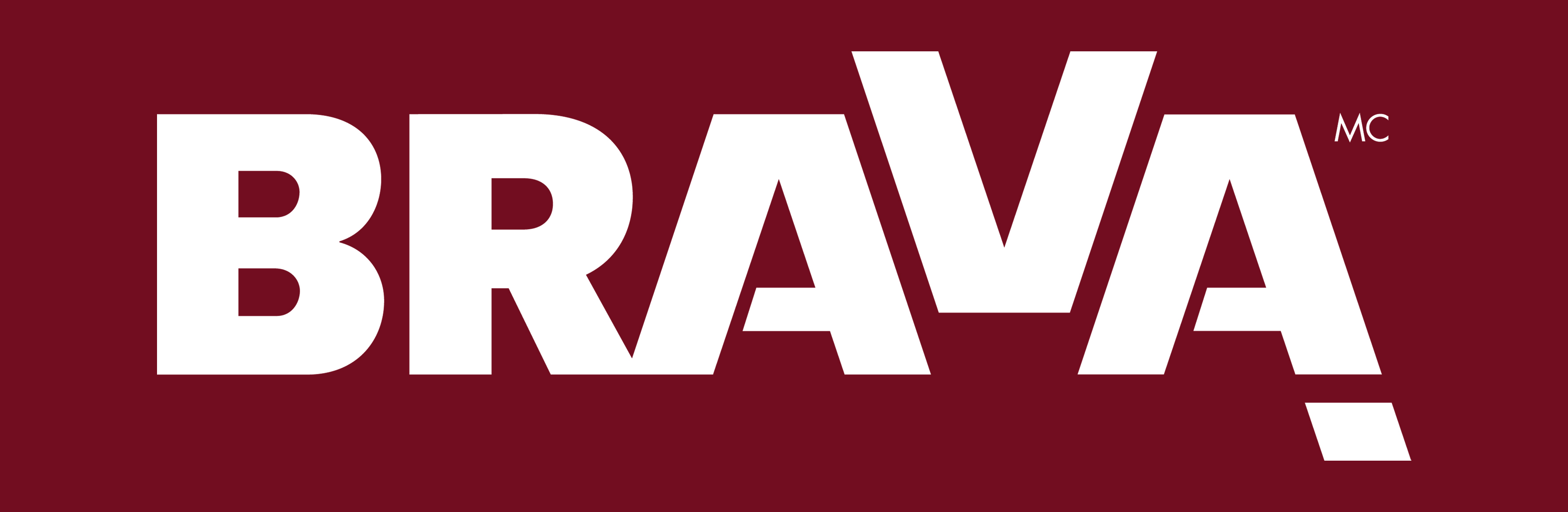 BRAVA Logo fond rouge